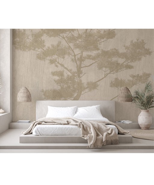 Wallpaper Japan tree in beige foto tapeta