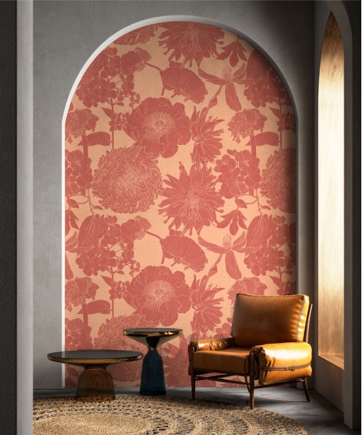Tapeta na wymiar Wallpaper Linear flowers Wallpaper Linear flowers foto tapeta
