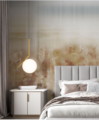 Wallpaper Hydrangeas (beige)