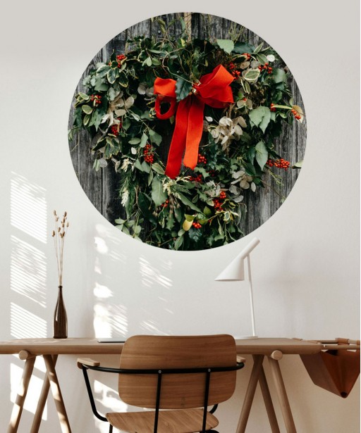 copy of Circle wallpaper "peel&stick" Flemish flowers foto tapeta