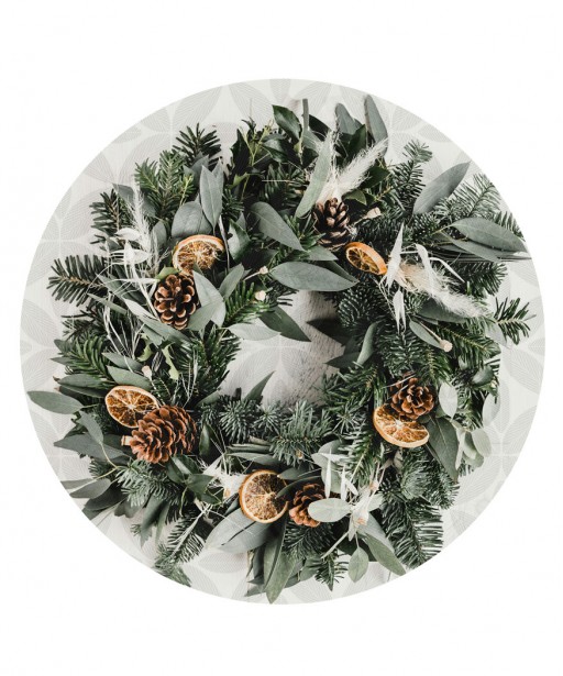 copy of Circle wallpaper "peel&stick" Flemish flowers foto tapeta